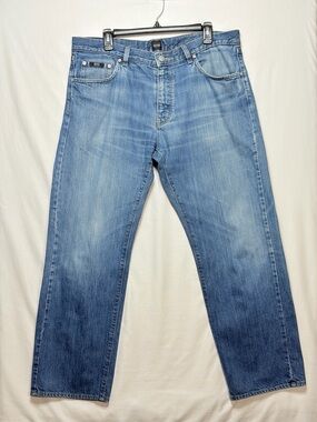BOSS Hugo Boss Jeans 36x30 Blue Wash Straight Leg